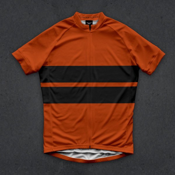 画像1: "SALE" Twinsix Men's The Forever Foward (ORANGE) Cycle Jersey  (1)