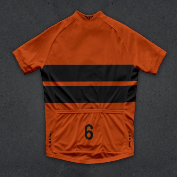 画像2: "SALE" Twinsix Men's The Forever Foward (ORANGE) Cycle Jersey  (2)