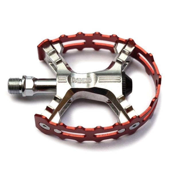 画像1: "MKS" XC-III BEAR TRAP PEDAL(RED) (1)