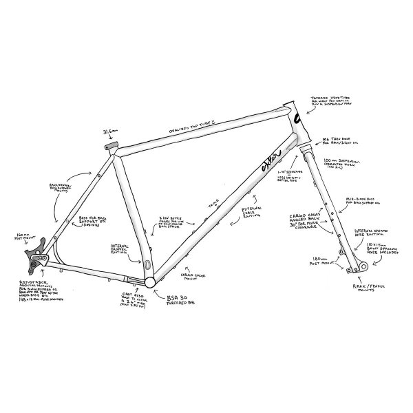 画像7: SKLAR BIKES PBJ Frame Set (MOSS GREY) (7)
