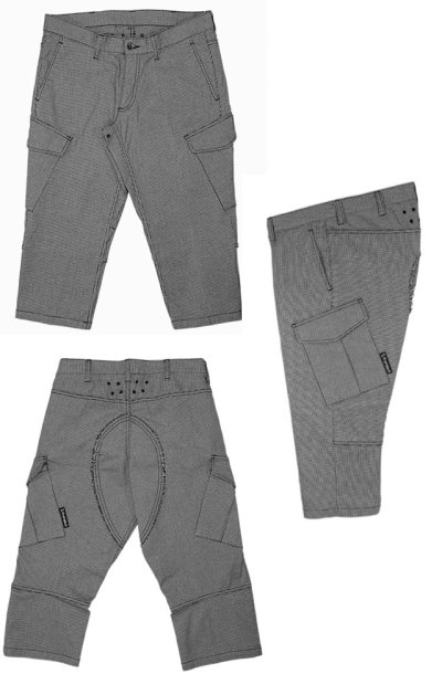 画像1: rin project 3007 Stretch cycle short pants Hound Tooth