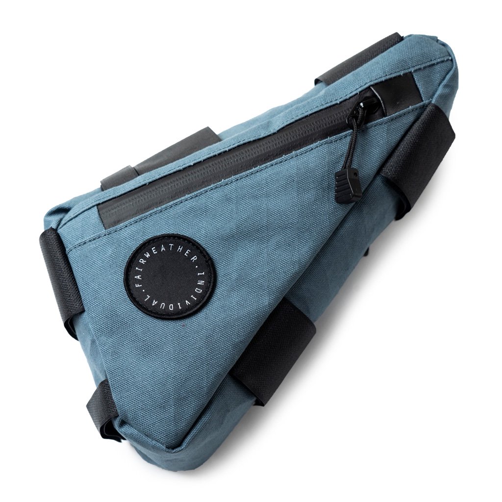 FAIRWEATHER corner bag (x-canvas/slate blue) - HAPPY BIKES