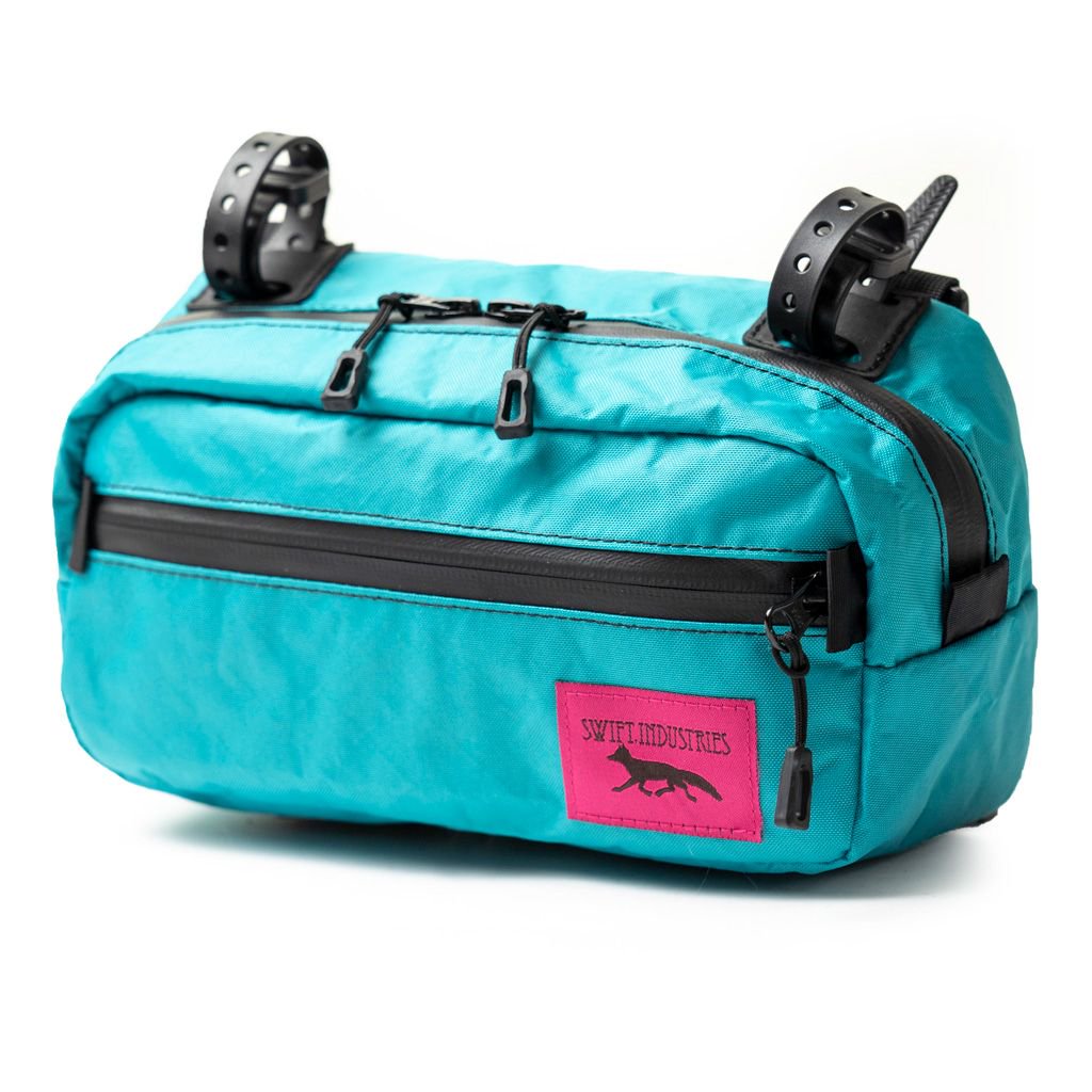 SWIFT INDUSTRIES" kestrel handlebar bag ecopak/teal   HAPPY BIKES